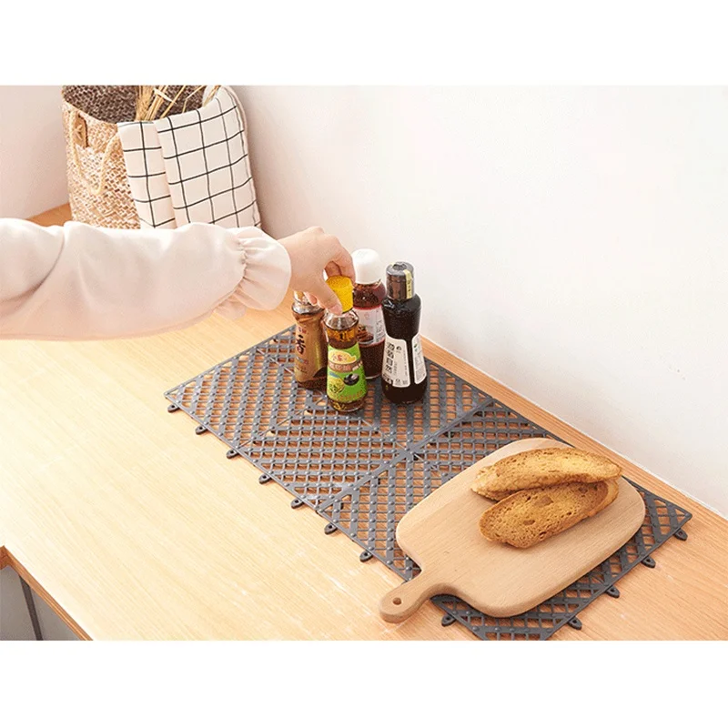 1pc Bath Non-slip Mats Bathroom Shower Anti Slip Carpet Coasters Storage Pads Kitchen Floor Non-slip Mats Home Hotel Decorations