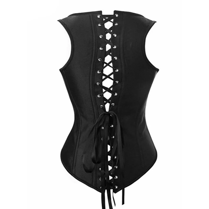 Женский корсет на шнуровке со стальными косточками под грудью бюстье