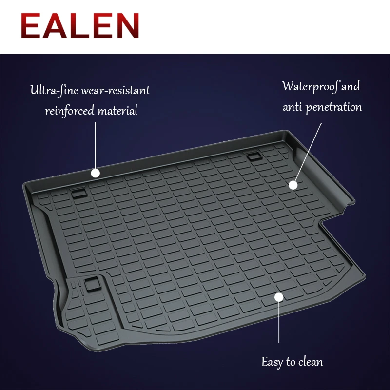 EALEN For Jeep Wrangler 2/4 Doors JK Compass MP/552 Cherokee KJ KK KL Renegade BU Grand Cherokee WK WK2 1Set Car Cargo trunk mat