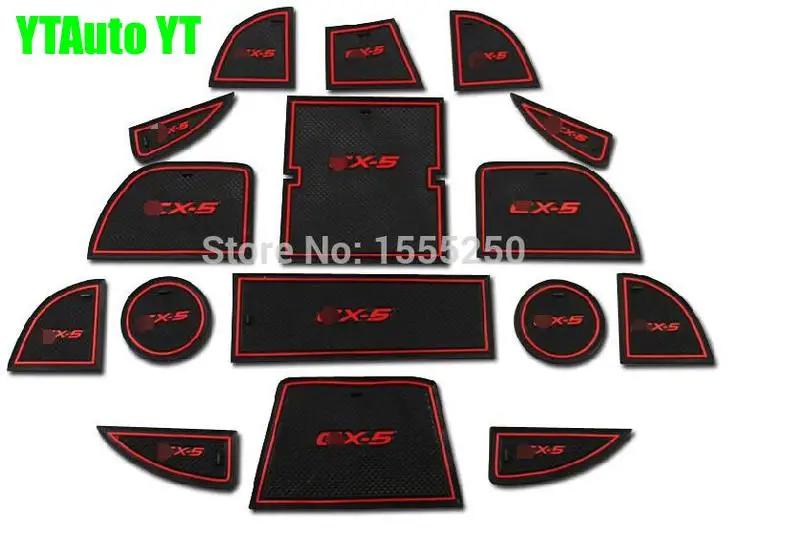 

Non-slip mat Interior door pad cup mat for Mazda CX-5 2010-2014,16 pcs/lot,car accessories, auto accessories
