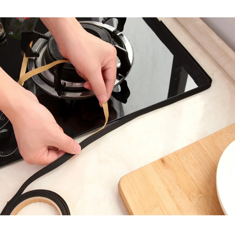 

1Pcs Kitchen Gadgets Gas Cooker Kitchen Dustproof Waterproof Soundproof Seal Strip Gap Anti-fouling Kitchen Accessories. Q