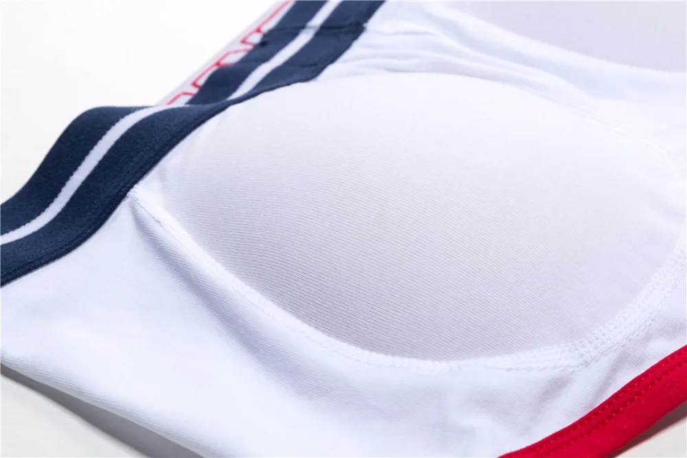 JOCKMAIL мягкое Мужское нижнее белье Боксеры Трусы с сексуальным Пуш Ап пусковым подкладом усиление выпуклости Гей Нижнее белье спереди и ягодицы бюстгальтер пуш-ап