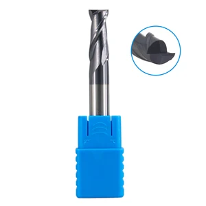 Концевая фреза HRC50 с 2 канавками, твердосплавный инструмент для резки из вольфрама, 1 мм-12 мм 2 мм 2,5 мм 3 мм 4 мм 5 мм 6 мм