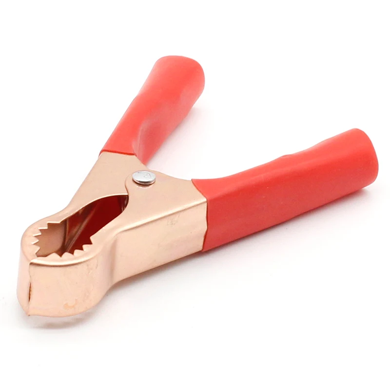 2Pcs 50A Red + Black 80mm Crocodile Car Caravan Van Battery Test Lead Clips Best Promotion Alligator Clips Connector Plug Power