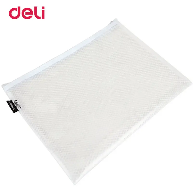 Практичная папка для презентаций Deli белая Водонепроницаемая школьных