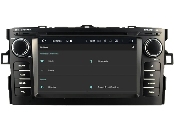 Ips экран Android 8 0 автомобильный Dvd Navi плеер для TOYOTA AURIS 2007 2008 2009 2010 2011 gps suto стерео