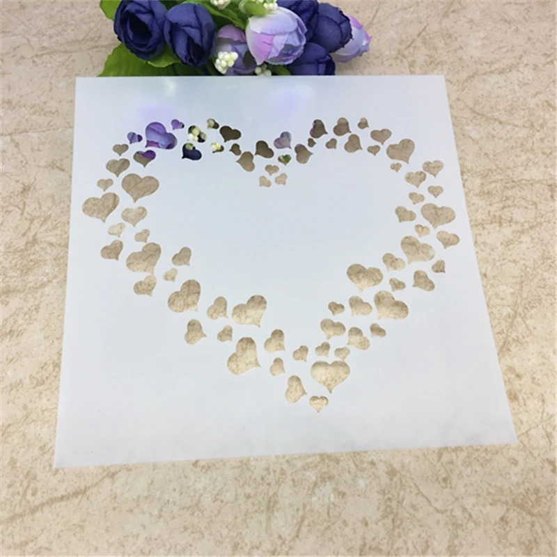 Слоистые пластиковые трафареты Love для скрапбукинга фотоальбома декоративные