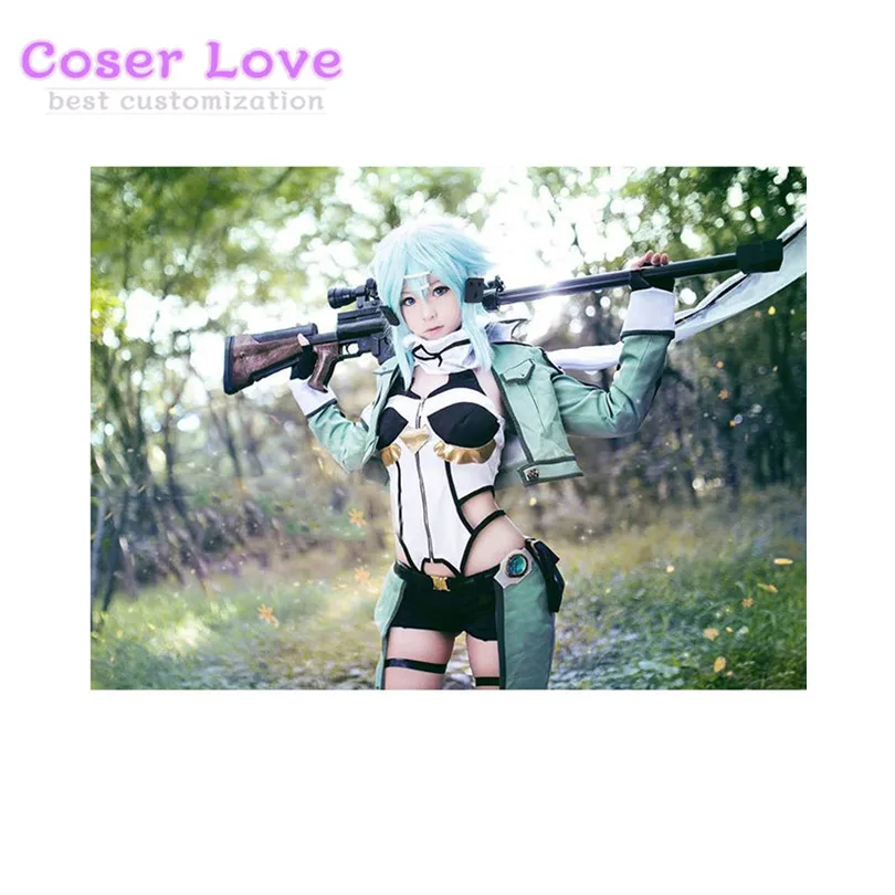 Sword Art Online II Asada костюм Shino для костюмированных представлений Хэллоуина