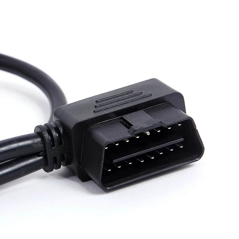 KWOKKER локоть OBD2 OBDII Y-адаптер диагностический соединитель кабель 16-контактный