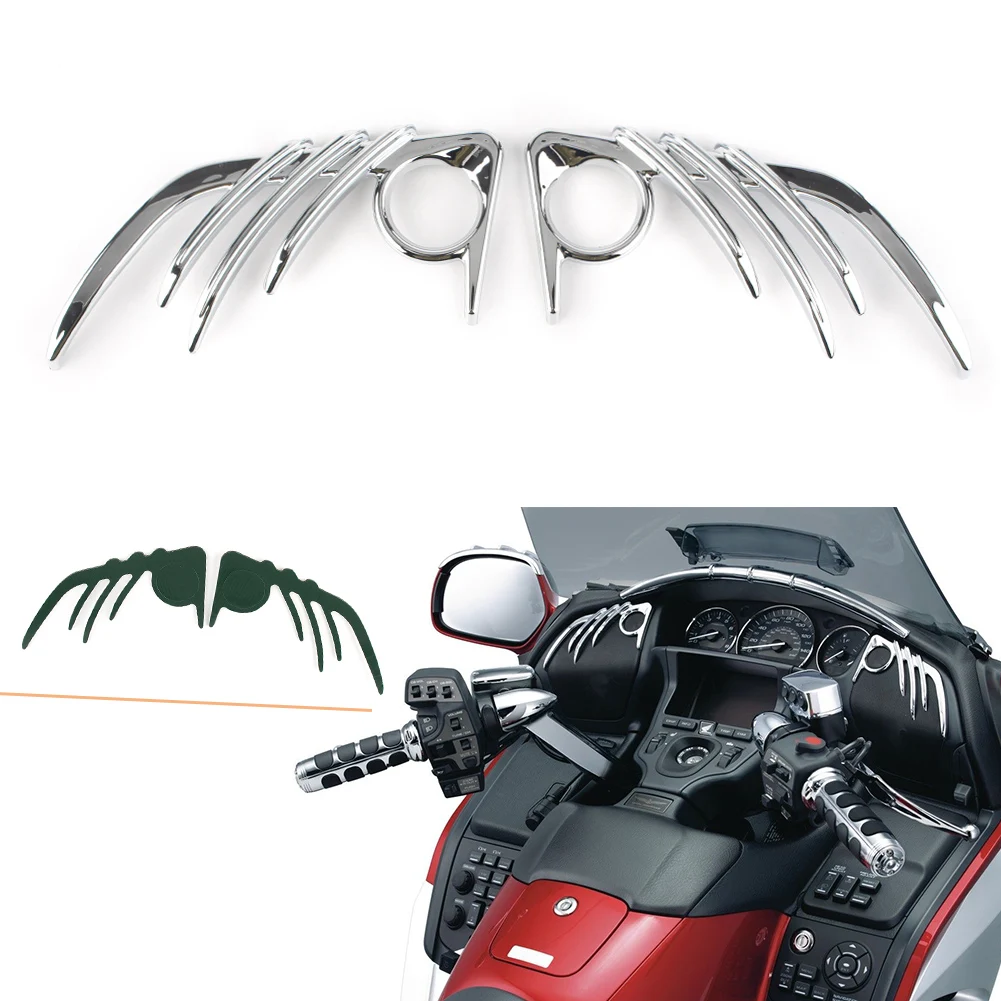 

Motorcycle Front Speaker Outer Trim Decoration for Honda Goldwing GL1800 & F6B 2006 2007 2008 2009 2010 2011 2012-2017 Chrome
