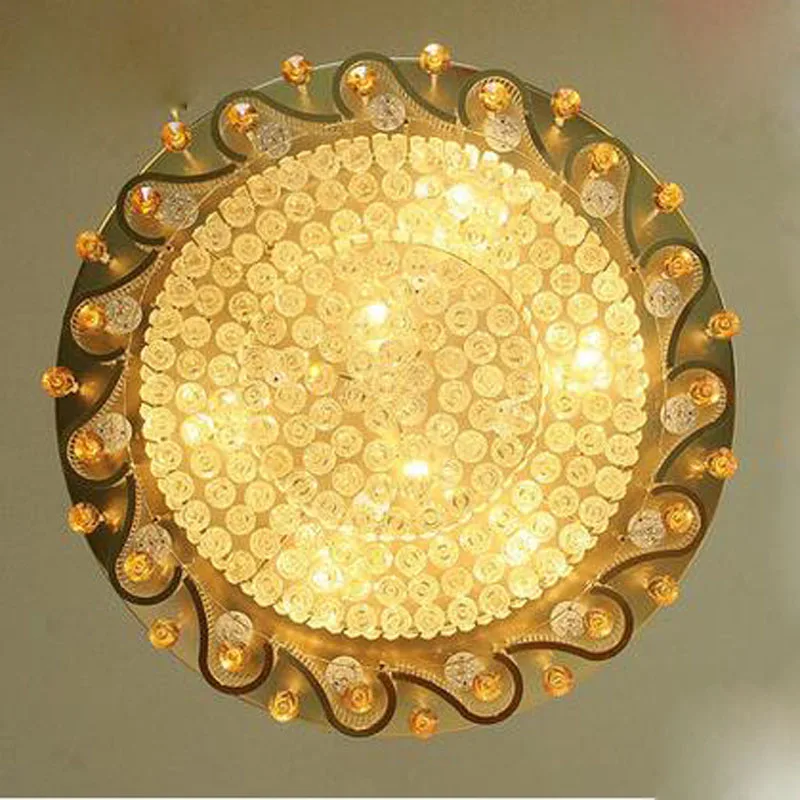 Светодиодная потолочная лампа k9 В Европейском стиле простой современный круглый