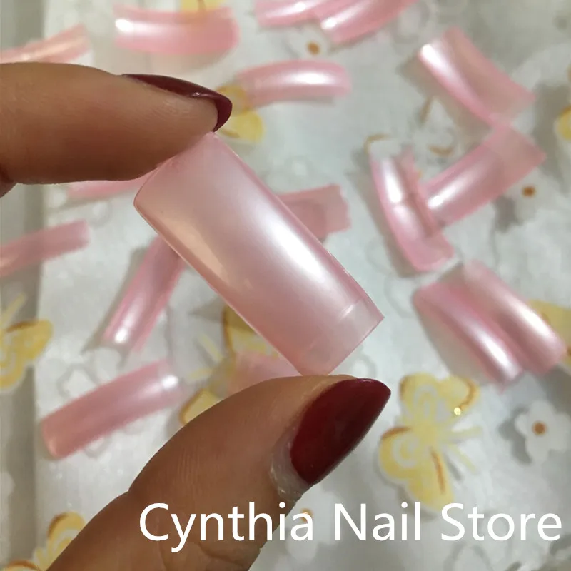 Красивые Искусственные накладные ногти 100 шт Плоские маникюрные капсулы Ongle