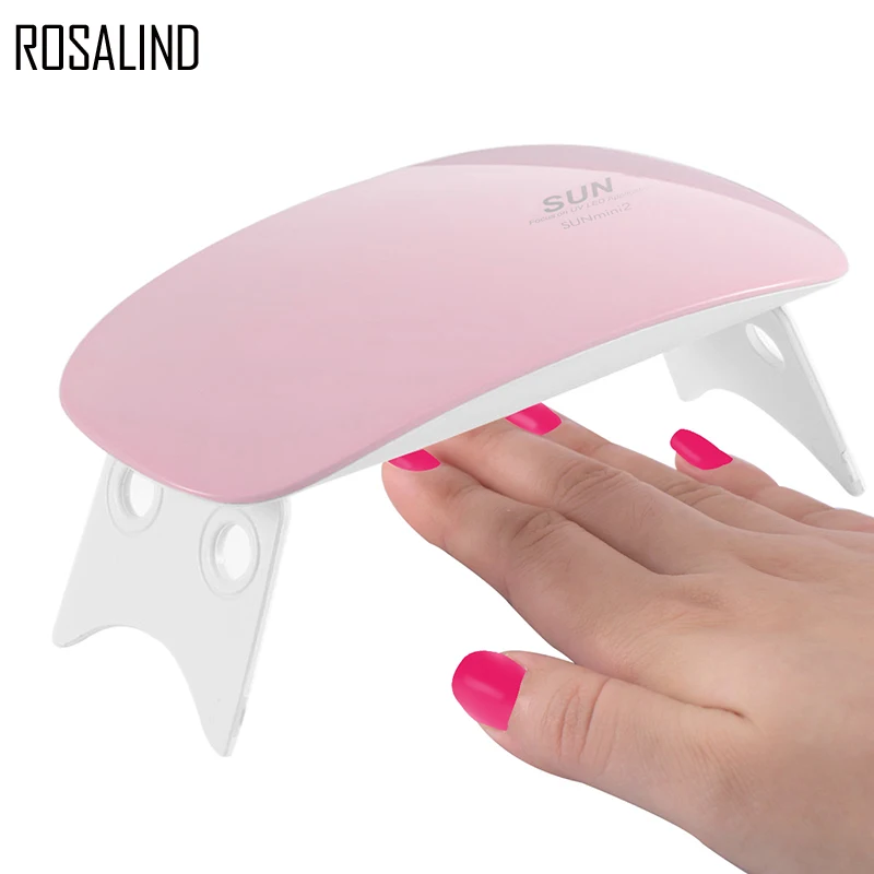 Rosalind 6 Вт УФ светодиодная лампа для сушки ногтей Портативный USB кабель