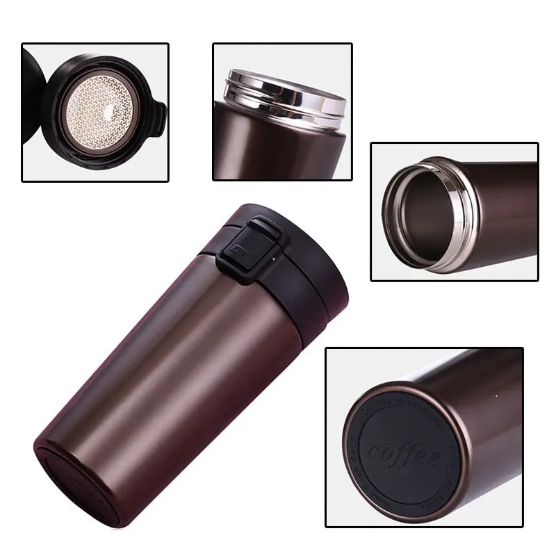 Автомобильная кофейная кружка из нержавеющей стали вакуумная Изолированная