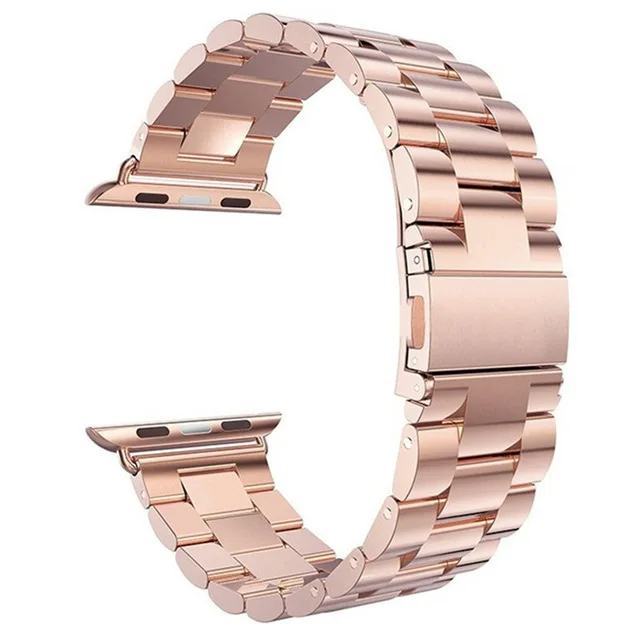 rose-gold Mdnen 42 мм 38 мм металлический браслет из нержавеющей стали для Apple Watch, сменный ремешок для часов iWatch Series 3 2 1 - Цвет ремешка: rose-gold