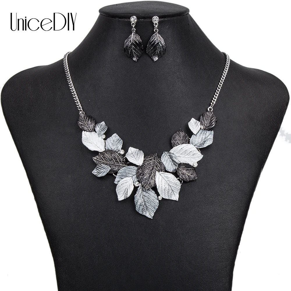 

MS1504392 Модные Ювелирные наборы высокого качества ожерелье наборы для женщин ювелирные изделия разноцветная смола уникальный дизайн лист по...