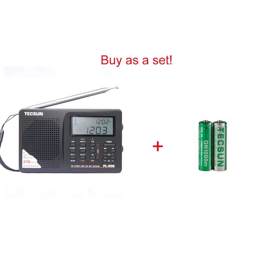 Tecsun PL-606 цифровой PLL портативный радио FM стерео/LW/SW/MW приемник DSP Интернет Радио FM: 64-108 МГц/LW: 153-513 кГц радио