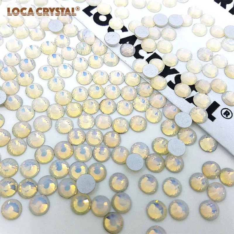 Белый опал цвета Bling Crystal Flatback Аксессуары для одежды горный хрусталь на