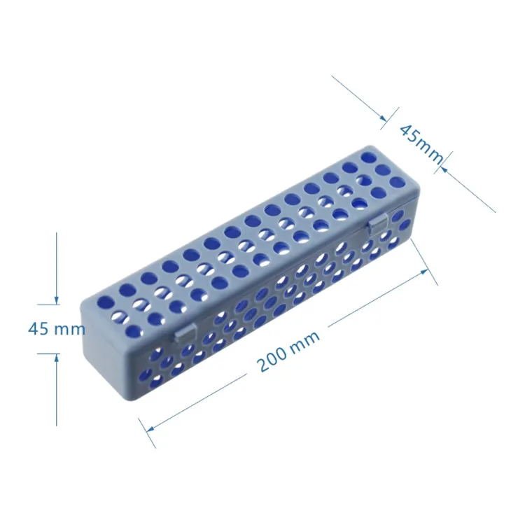 1Pc Dental Instrument Sterilization Container Case Tray Cassette Blue | Красота и здоровье