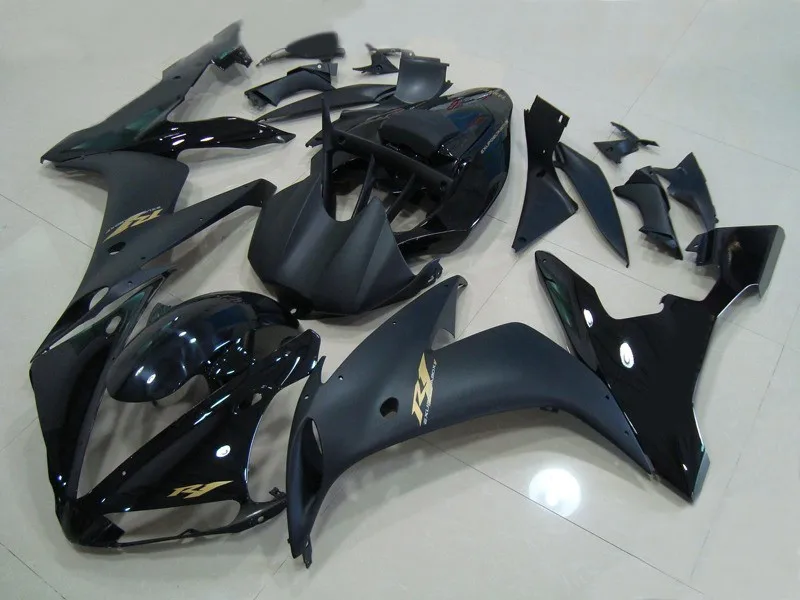 Мотоциклетный вставной обтекатель комплект для YAMAHA YZFR1 04 05 06 YZF R1 2004 2005 2006 YZF1000 Matte& gloss black обтекатели комплект+ подарки YF07