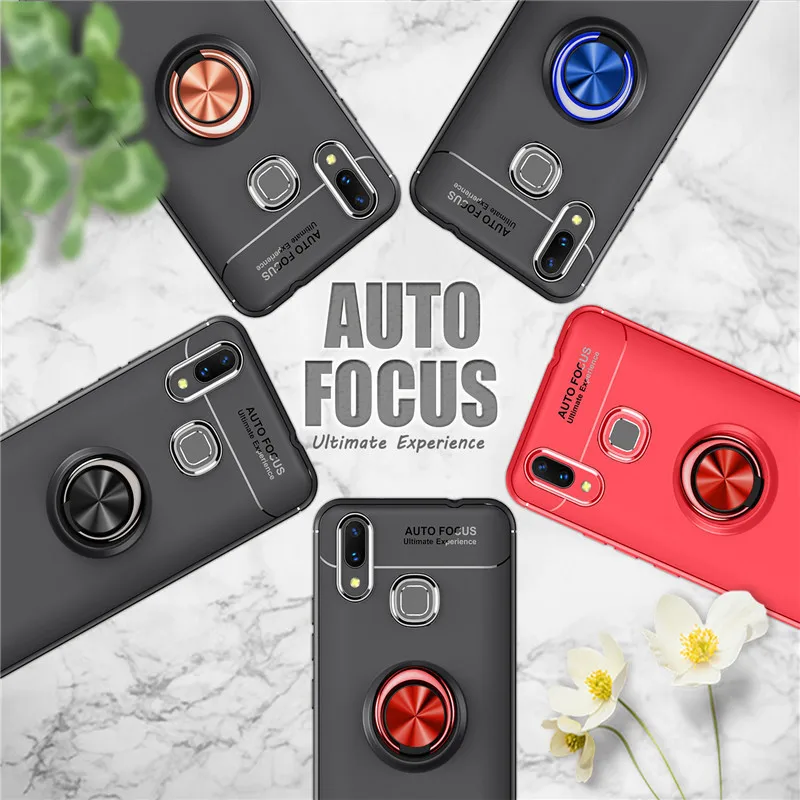 

For Xiaomi MI MAX 3 Case For MAX 3 Pro Fashion business With finger ring Magnetism Holder Phone Back Cover For Xiaomi Max3 Coque