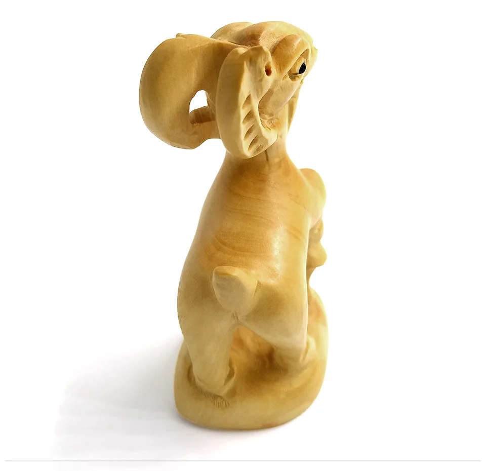 Fengshui Китайский Зодиак деревянная фигурка животного мышь дракон змея лошадь овца Обезьяна Собака свинья домашний декор украшения Аксессуары