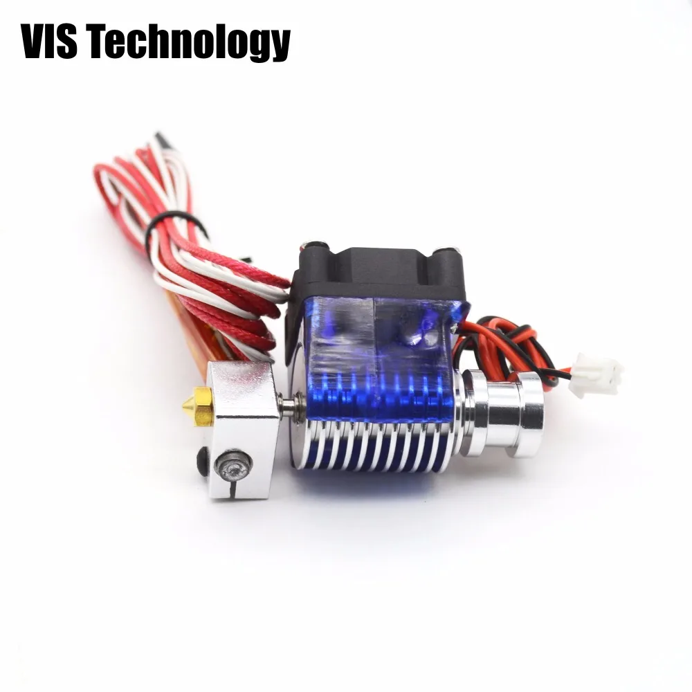 V6 короткое расстояние j-глава hotend для 1.75 мм Уэйд экструдер с охлаждающим вентилятором для RepRap 3D-принтеры