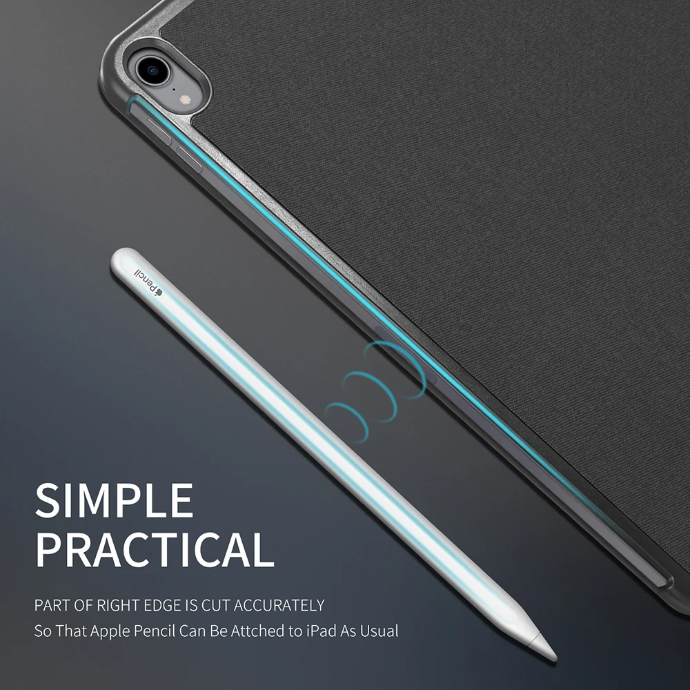 Роскошный чехол книжка из искусственной кожи для iPad Pro 11 2018 магнитный подставка