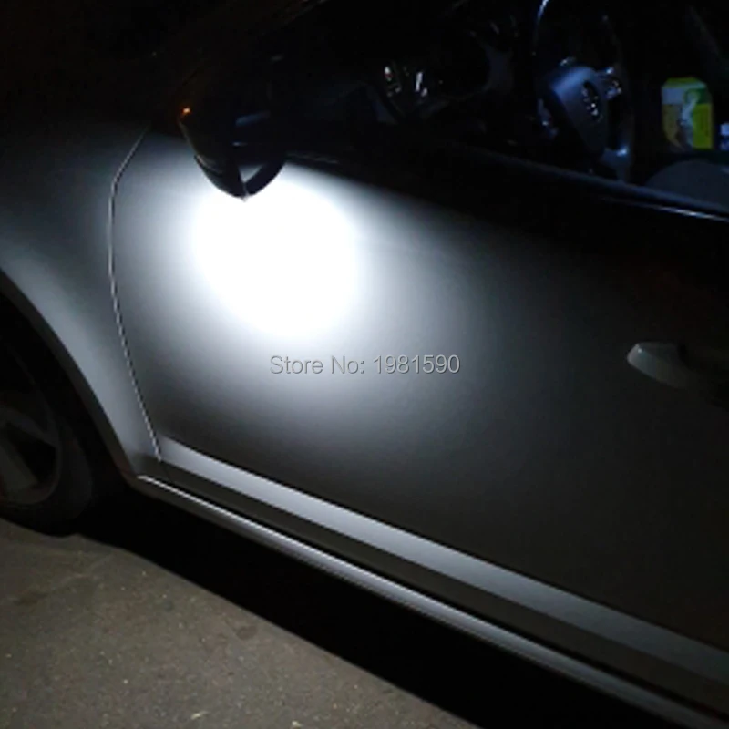 2 шт. белый светодиодный светильник под зеркалом для Skoda Superb 2 Octavia MK3 5E Octavia 1Z автомобильные аксессуары