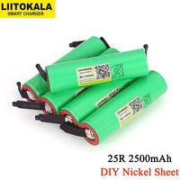 liitokala 3 7v 18650 2500mah battery inr1865025r 3 6v discharge 20a dedicated batteries diy nickel sheet