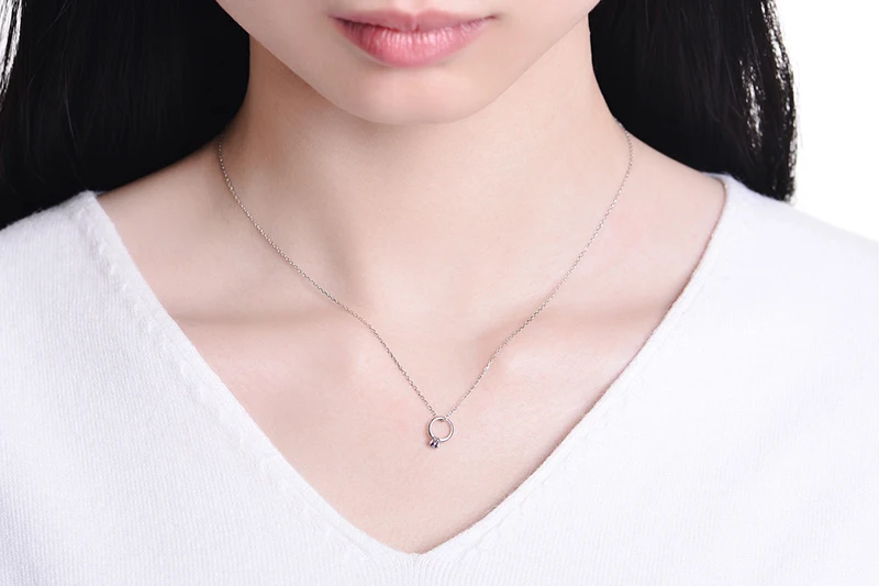 Подвеска ZOCAI Style из серебра 925 пробы с красным Рубином 0 07 карат розовое золото 18 К