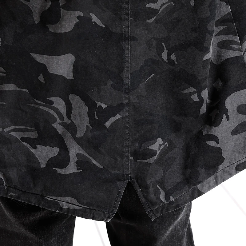 SIMWOOD 2019 зимние пальто для мужчин модная камуфляжная куртка мужская приталенная