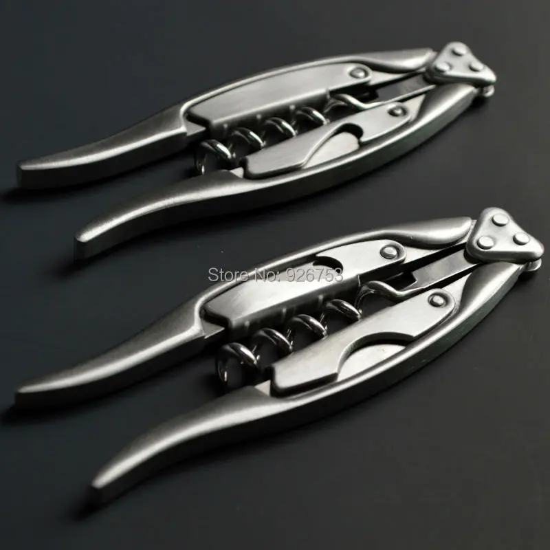 

Wine Bottle Opener Stainless Steel Corkscrew with Flannel Bag and Gift Box Packing Beer Opener High Quality Free Shipping