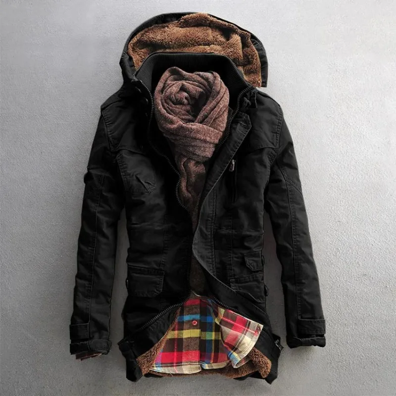Мужская зимняя куртка на хлопковом наполнителе с капюшоном|fashion jacket|jacket fashionjacket