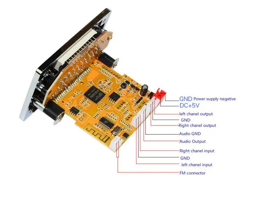 Bluetooth приемник 2 в 1 аудио видео декодер APE FLAC WAV MP3 декодирование доска DTS MP5 hd видео декодирование SD памяти карты игрок