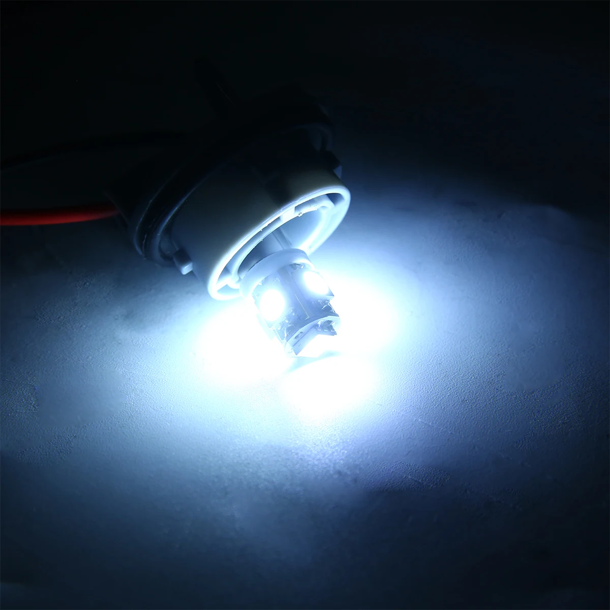 10 шт./лот T11 BA9S 5050 5-SMD светодиодная лампочка белого света для автомобиля 12 В лампа