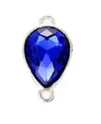 royal blue 10 шт. Кристалл Стекло капли воды Шарм Подвеска для изготовления ювелирных изделий браслет серьги разъем DIY ювелирных изделий Аксессуары Z780 - Цвет: royal blue