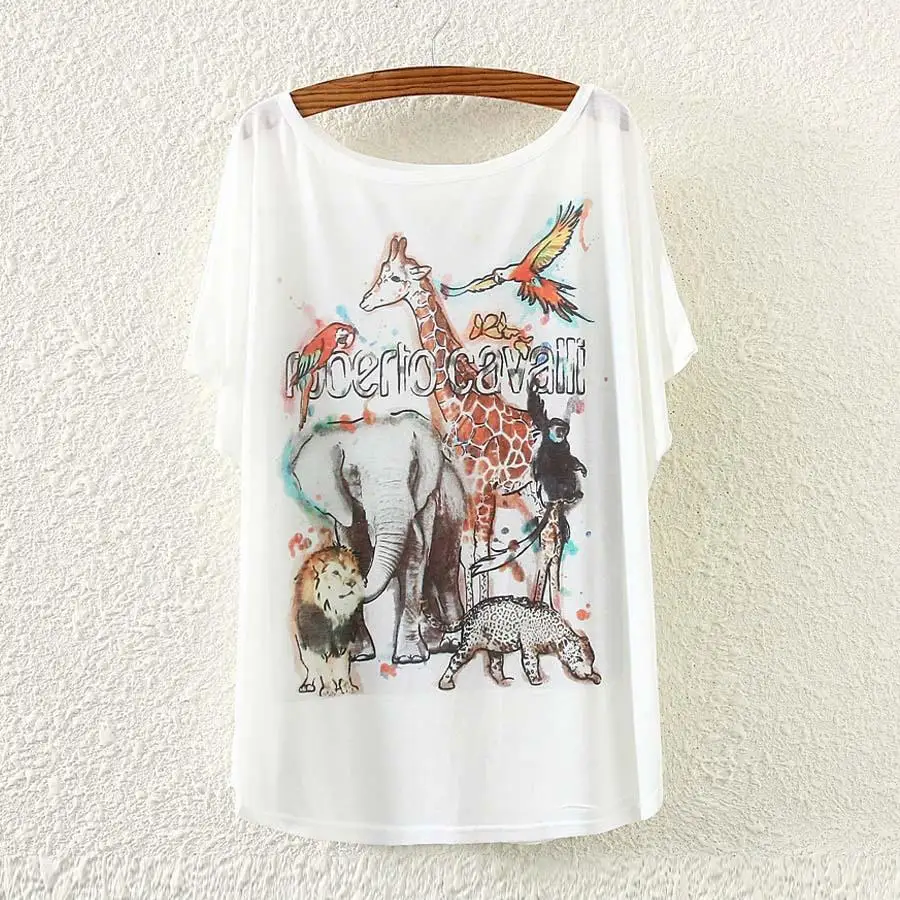 Оптовая продажа 2015 летняя женская футболка большие размеры рукав летучая мышь