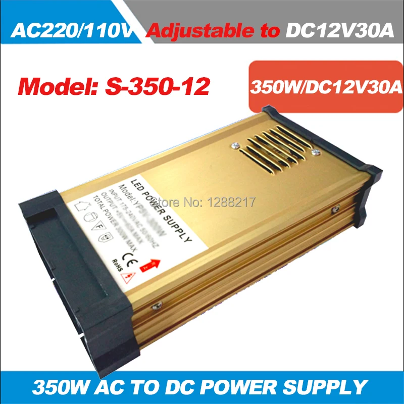 350 Вт AC220V к DC12V драйвер импульсного источника питания открытый непромокаемый 12 в