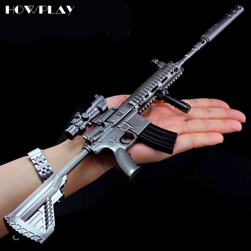 Howplay M416 винтовки металлические пистолет брелок pubg игрушечный снайперская