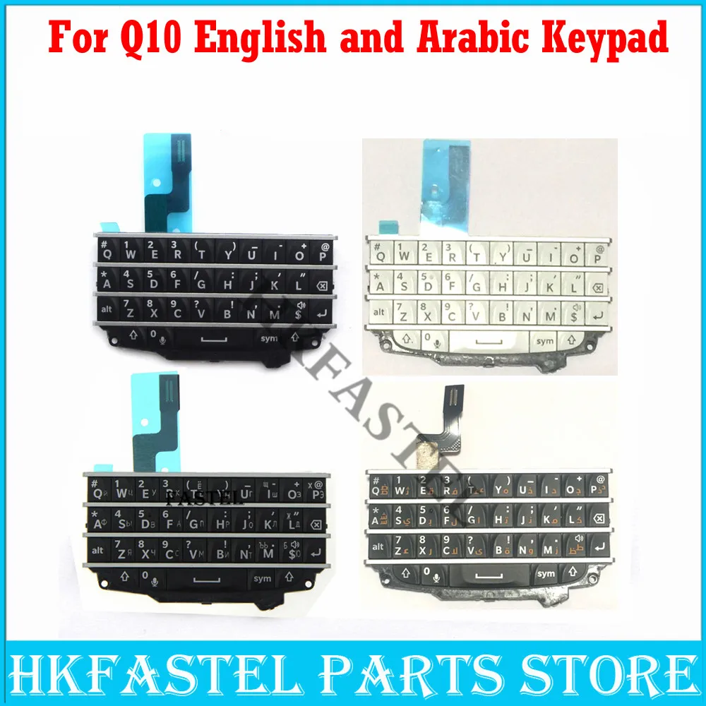 Hkfastel клавиатура для BlackBerry Q10 Корпус Мобильного Телефона Английский Русский Арабский Клавиатура чехол клавиатура