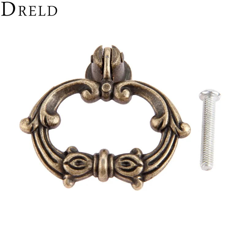 Мебельные ручки DRELD из античной бронзы винтажные для шкафов и ящиков сплава