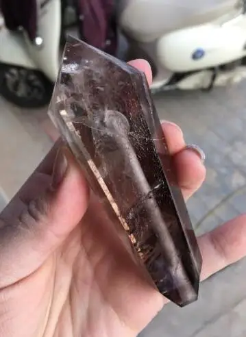 1pcs natural brown color smoky quartz crystal smoking pipe for men | Дом и сад
