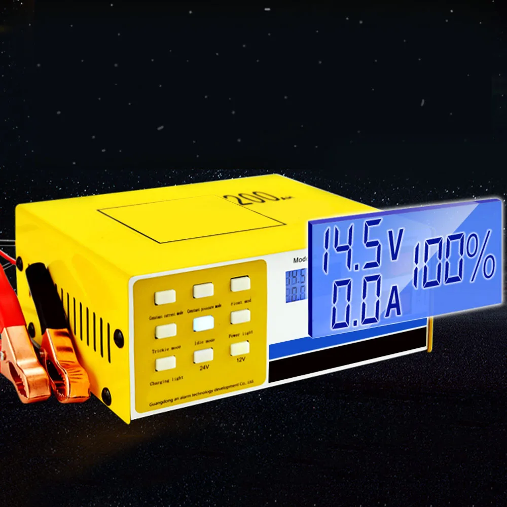 12/24V 200AH Смарт Пульс Ремонт Автомобиля Батарея Зарядное устройство