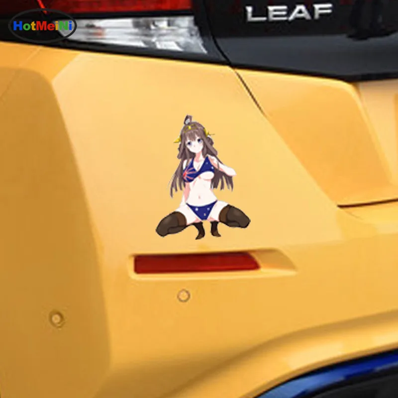 HotMeiNi автостайлинг Аниме Сексуальная красота JDM аниме наклейка на окно 3D