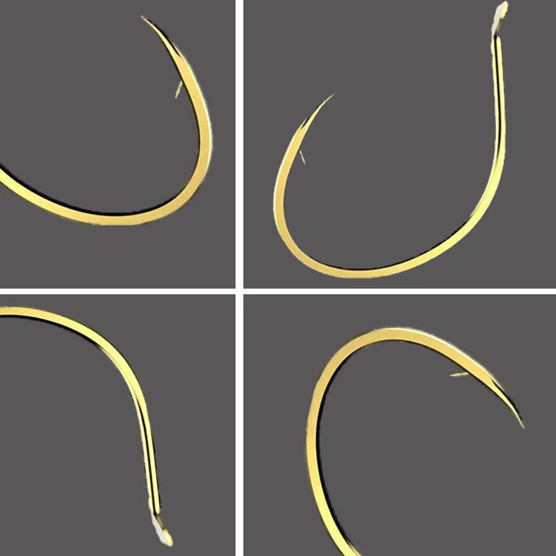 100 шт./лот рыболовный крючок кривошипный колючий Размер 6 7 8 9 10 11 12 рыболовные