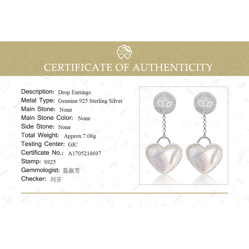 

Lotus Fun Real 925 Sterling Silver Natural Original Handmade Fine Jewelry Love Afternoon Dating Drop Earrings for Women Brincos