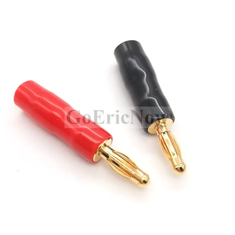 50 pcs 4mm Banana Plug Connector Red+Black 90 Degree Amplifier Speaker Terminal Binding Post Socket | Обустройство дома