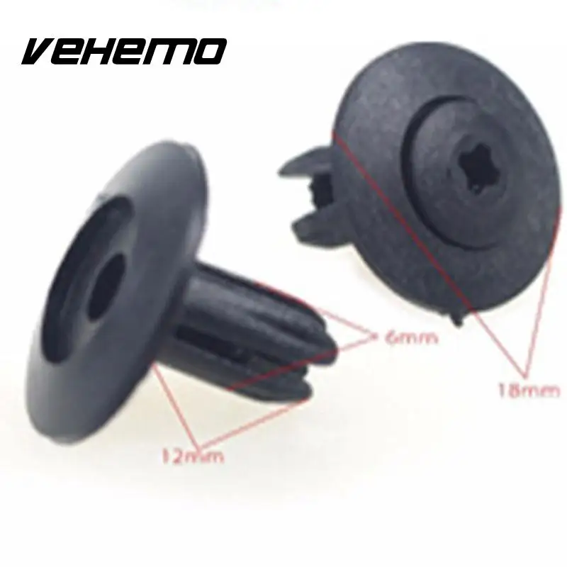 

Vehemo 100Pcs 12 Sizes Assorted Car Styling Fender Clip Car Vehicle Plastic Rivets Fastener Bumper Trim Clips Kit