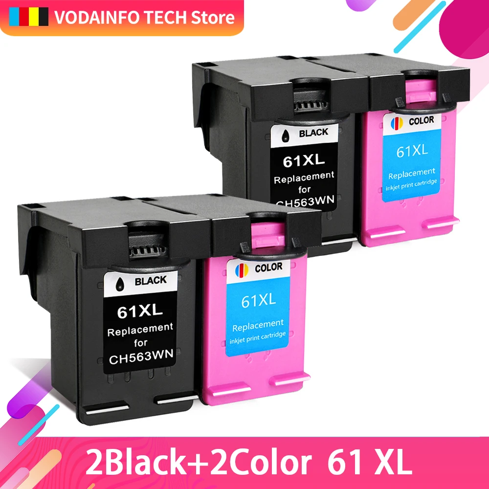 QSYRAINBOW 4 совместимый HP 61 черный hp Color Deskjet 1000 1010 1510 2050 2540 3050 CH561W CH562 Envy 4500 4504 5530